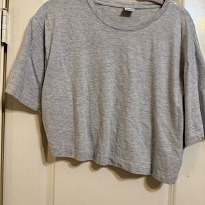 Gray Women's Cropped Top